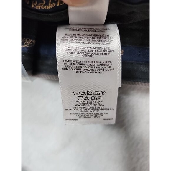 Brooks Brothers Pants Mens 37 x 30 Gray Advantage Eilliot Pleated Cotton Office - Picture 5 of 11